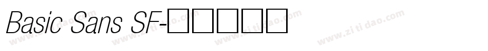 Basic Sans SF字体转换